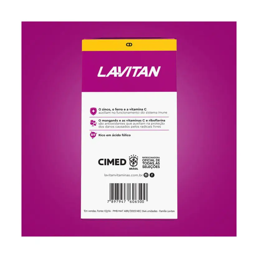 Polivitamínico Lavitan A-Z Mulher 60 Comprimidos