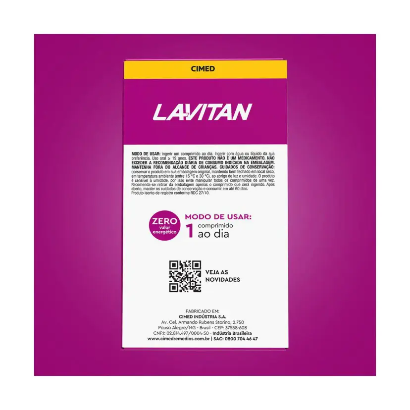 Polivitamínico Lavitan A-Z Mulher 60 Comprimidos