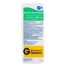 Dipirona Monoidratada 500mg 10 comprimidos EMS Genérico
