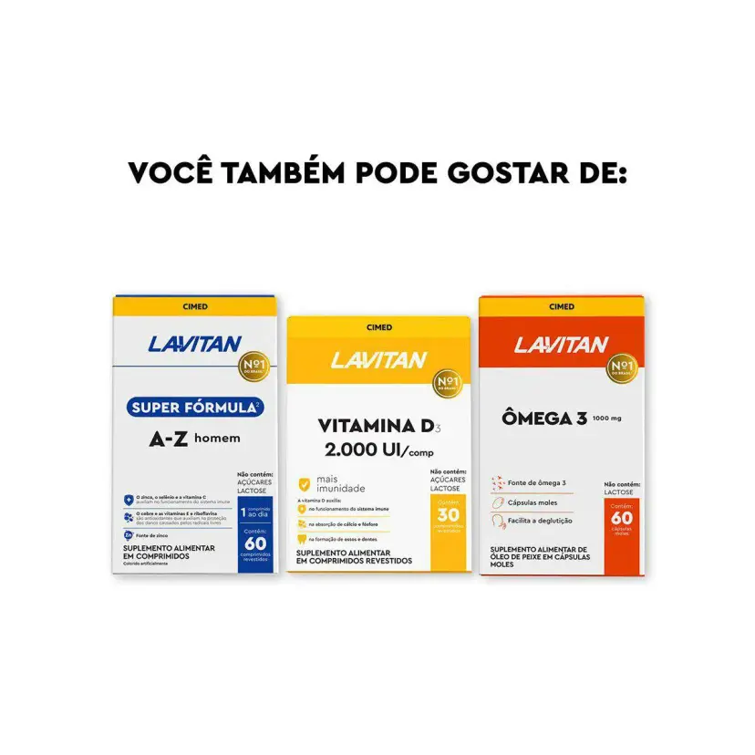 Suplemento Alimentar Lavitan Melatonina Morango com 90 Comprimidos