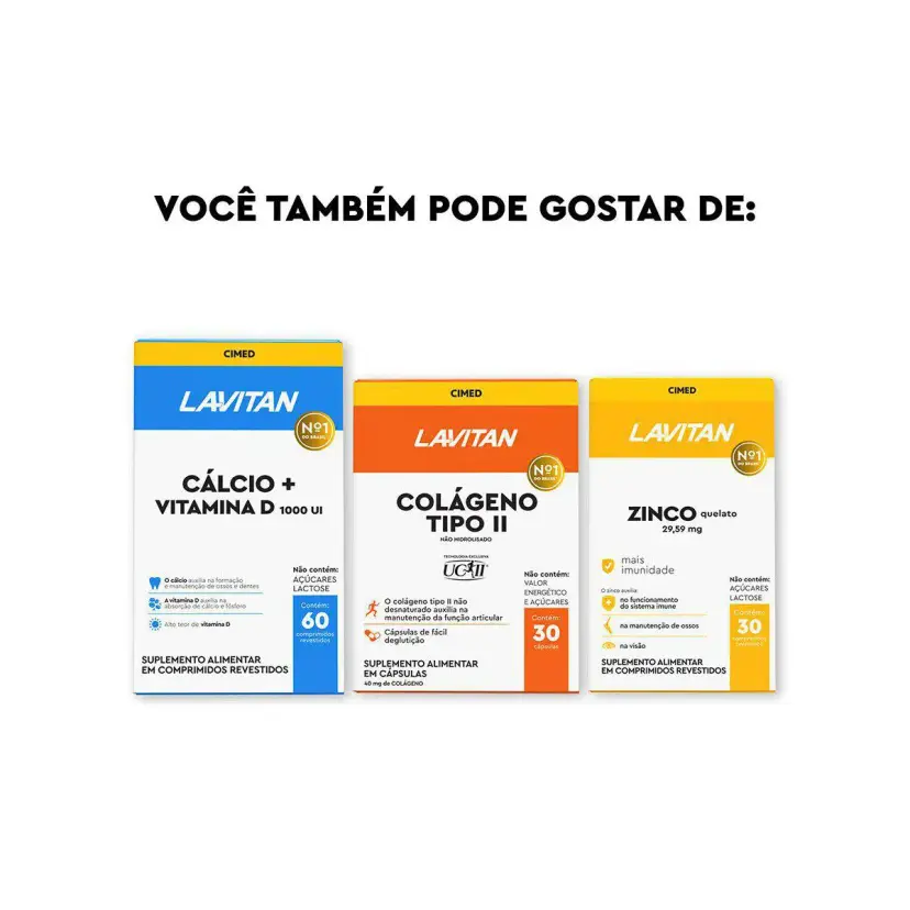 Vitamina D 2.000UI Lavitan 30 comprimidos