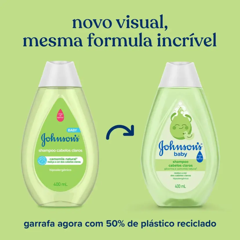 Shampoo Johnson's Baby Cabelos Claros com 400ml