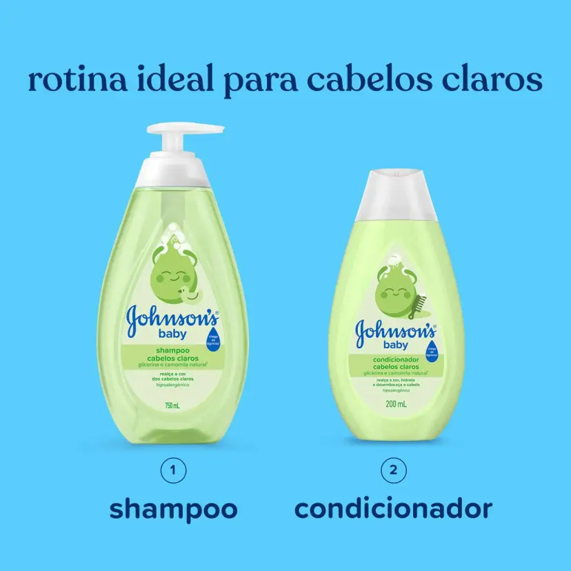 Condicionador Johnson's Baby Cabelos Claros com 200ml